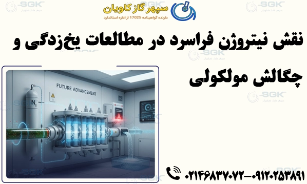 نقش نیتروژن فراسرد در مطالعات یخ‌زدگی و چگالش مولکولی