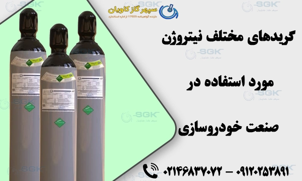 گریدهای مختلف نیتروژن مورد استفاده در صنعت خودروسازی 